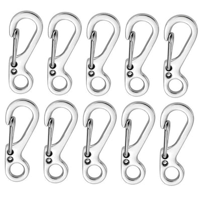 10Pcs/lot Mini Carabiner Camping EDC Survival Climbing SF Spring Backpack Clasps Keychain