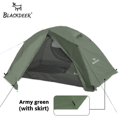 Double Layer Waterproof Outdoor Camping 4 Season Tent With Snow Skirt