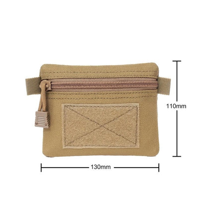 Outdoor EDC Molle Pouch Wallet Waterproof Portable Travel Zipper Waist Bag for Camping Hiking