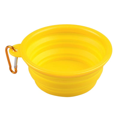 Foldable Collapsible Cat Dog Travel Silicone Bowl