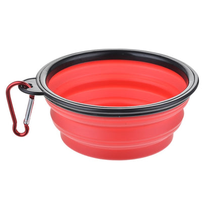 Foldable Collapsible Cat Dog Travel Silicone Bowl