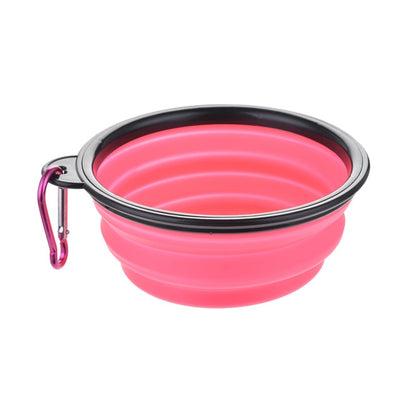 Foldable Collapsible Cat Dog Travel Silicone Bowl