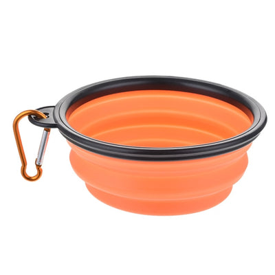 Foldable Collapsible Cat Dog Travel Silicone Bowl