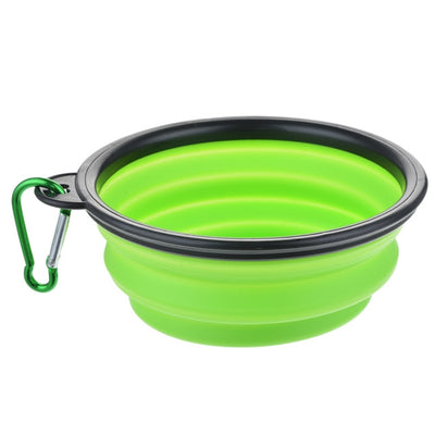 Foldable Collapsible Cat Dog Travel Silicone Bowl