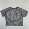 Women's Seamless Short Sleeve Crop Top Shirts