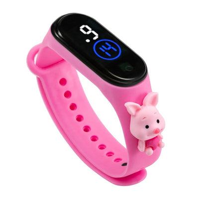 Cute Silicone Strap Kids Sports Watch