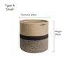 Cutelife Cotton Woven Rattan Storage Basket