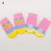 4pcs Warm Puppy Dog Socks Soft Pet Knits Socks