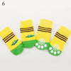 4pcs Warm Puppy Dog Socks Soft Pet Knits Socks