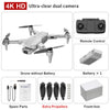 4K Dual HD Camera Motor Foldable Quadcopter RC Distance 1200M