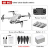 4K Dual HD Camera Motor Foldable Quadcopter RC Distance 1200M