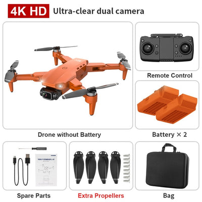 4K Dual HD Camera Motor Foldable Quadcopter RC Distance 1200M