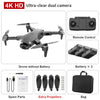 4K Dual HD Camera Motor Foldable Quadcopter RC Distance 1200M