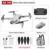 4K Dual HD Camera Motor Foldable Quadcopter RC Distance 1200M