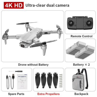 4K Dual HD Camera Motor Foldable Quadcopter RC Distance 1200M