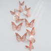 12pcs/set 3D Hollow Butterfly Wall Stickers