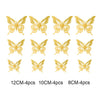 12pcs/set 3D Hollow Butterfly Wall Stickers