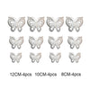 12pcs/set 3D Hollow Butterfly Wall Stickers