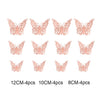 12pcs/set 3D Hollow Butterfly Wall Stickers