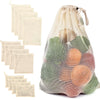 Reusable Cotton Mesh Vegetable Storage Bag