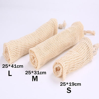 Reusable Cotton Mesh Vegetable Storage Bag