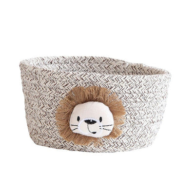 Cartoon Animals Hand Woven Storage Basket