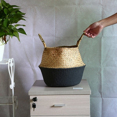 Handle Seagrass Laundry Basket