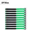 10 PC 20*500mm Reusable Fastening Bike Tie